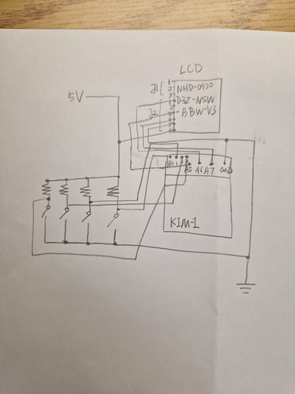 Hand-drawn schematics, as it was pretty simple